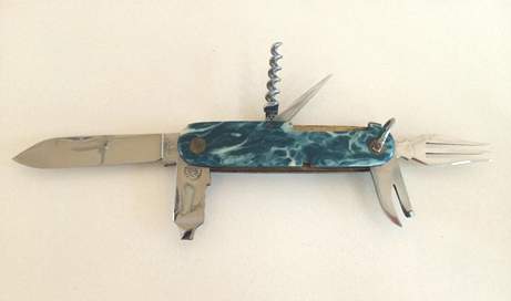 Дорожный 6-предметный нож. Завод складных ножей (п. Ворсма). 1930-е