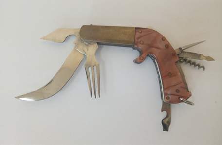 Нож Пистолет. Ф. Кумохин (п.Ворсма). 1930-е гг